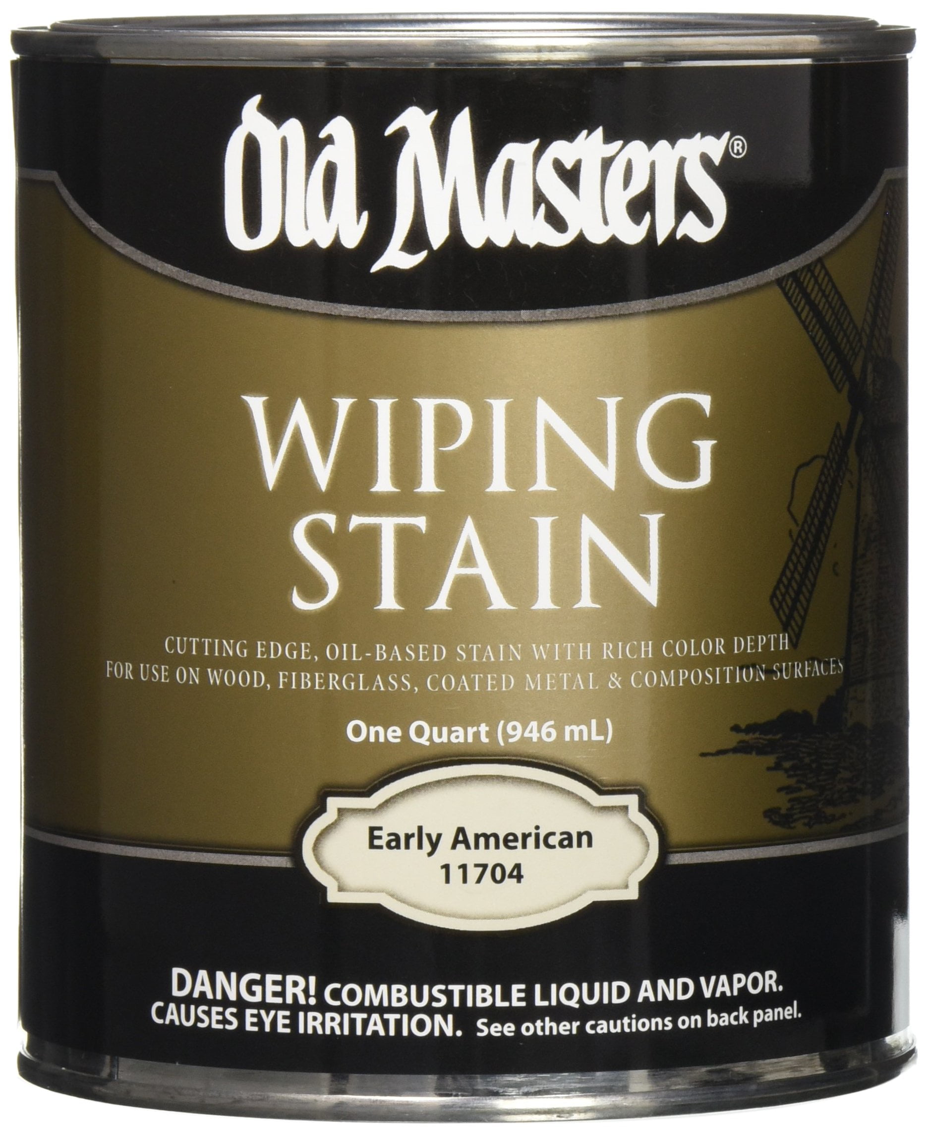 qt Old Masters 11704 Early American Old Masters Oil-Based Wiping Stain