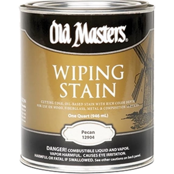 Old Masters 12904 Pecan Wiping 240 Voc Stain - 1 Quart - Walmart.com