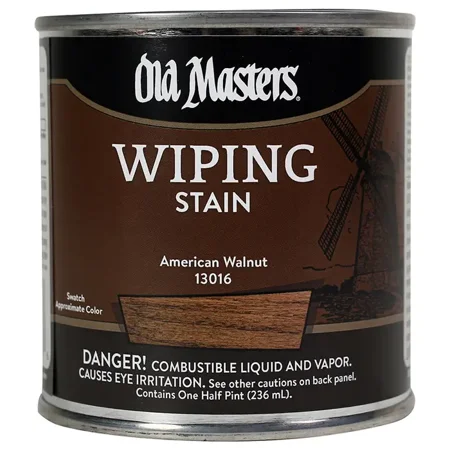 1/2 pt Old Masters 13016 American Walnut Wiping Stain Interior Oil-Based Stain