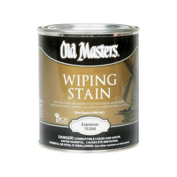 Old Masters 15204 Quart Espresso Wiping Stain, Pack of 4