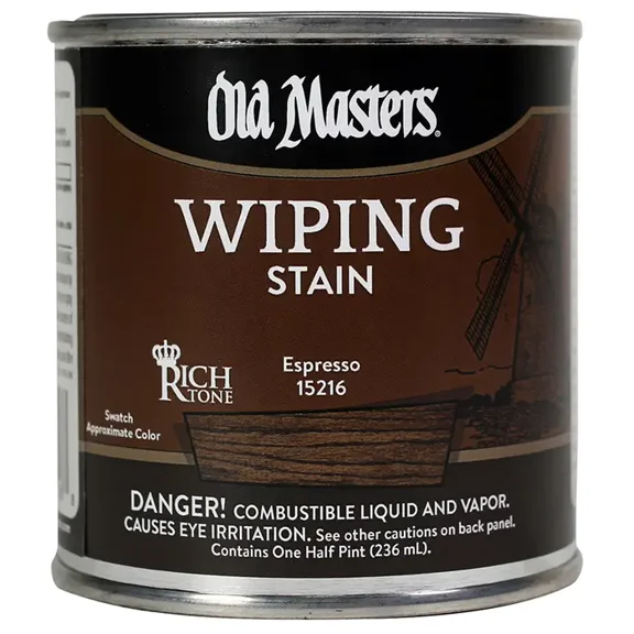 1/2 pt Old Masters 15216 Espresso Old Masters Oil-Based Wiping Stain