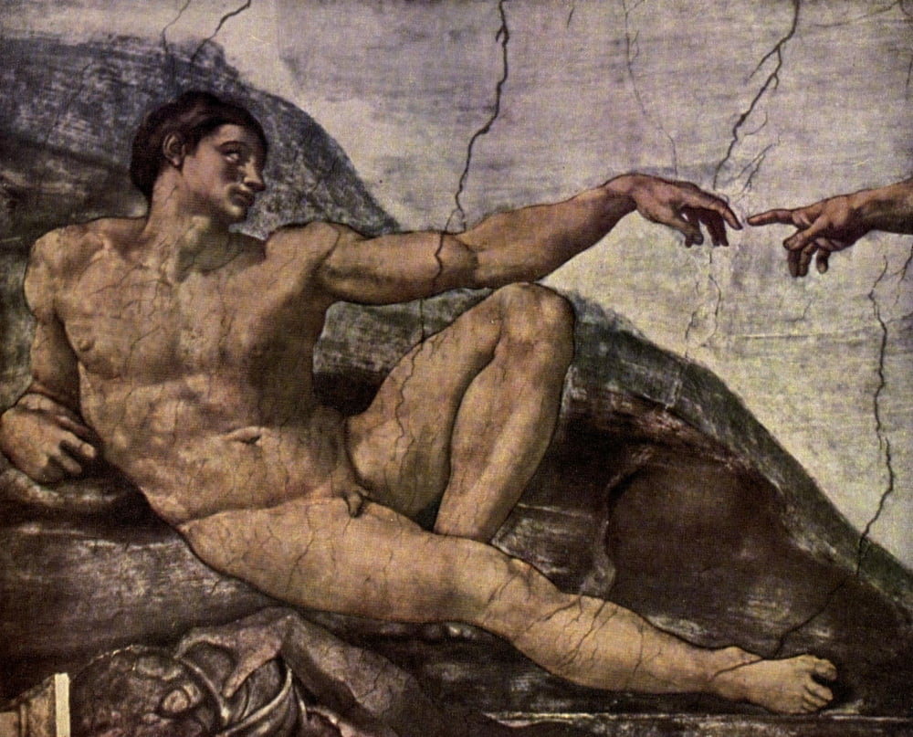 Old Masters 1900 Adam Canvas Art - Michelangelo (18 x 24)
