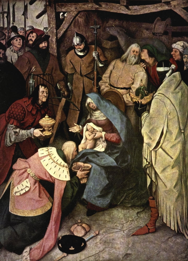 Old Masters 1900 Adoration of the Wise men Canvas Art - Pieter Bruegel (24 x 36)