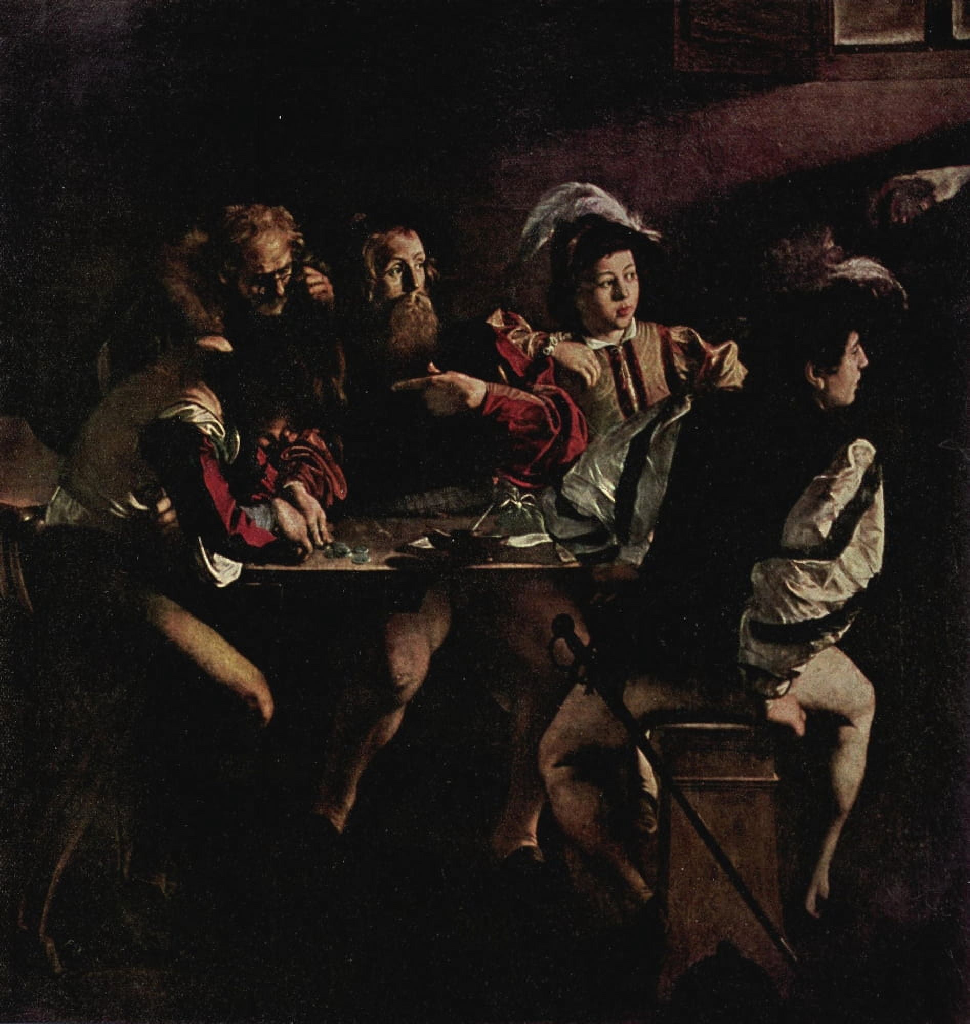 Old Masters 1900 Appointment of Matthew Canvas Art - Amerighi da Caravaggio (24 x 36)