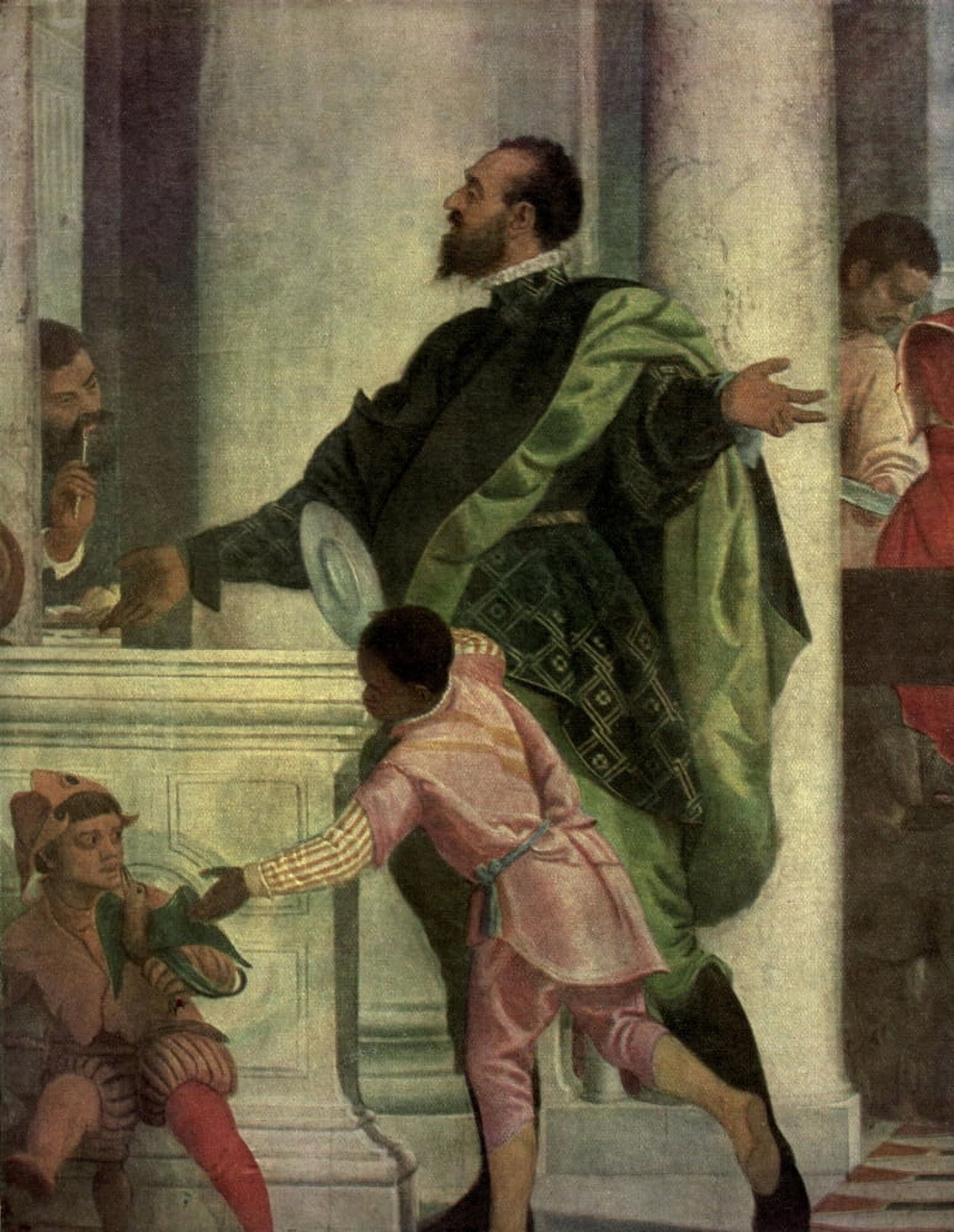 Old Masters 1900 Dinner at the house of Levy Canvas Art - Paolo Veronese (24 x 36)
