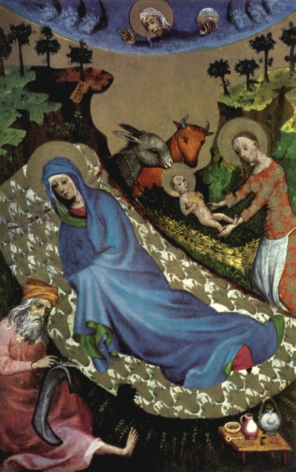 Old Masters 1900 Nativity (panel of polyptych 1416-1492) Canvas Art - Unknown (18 x 24)