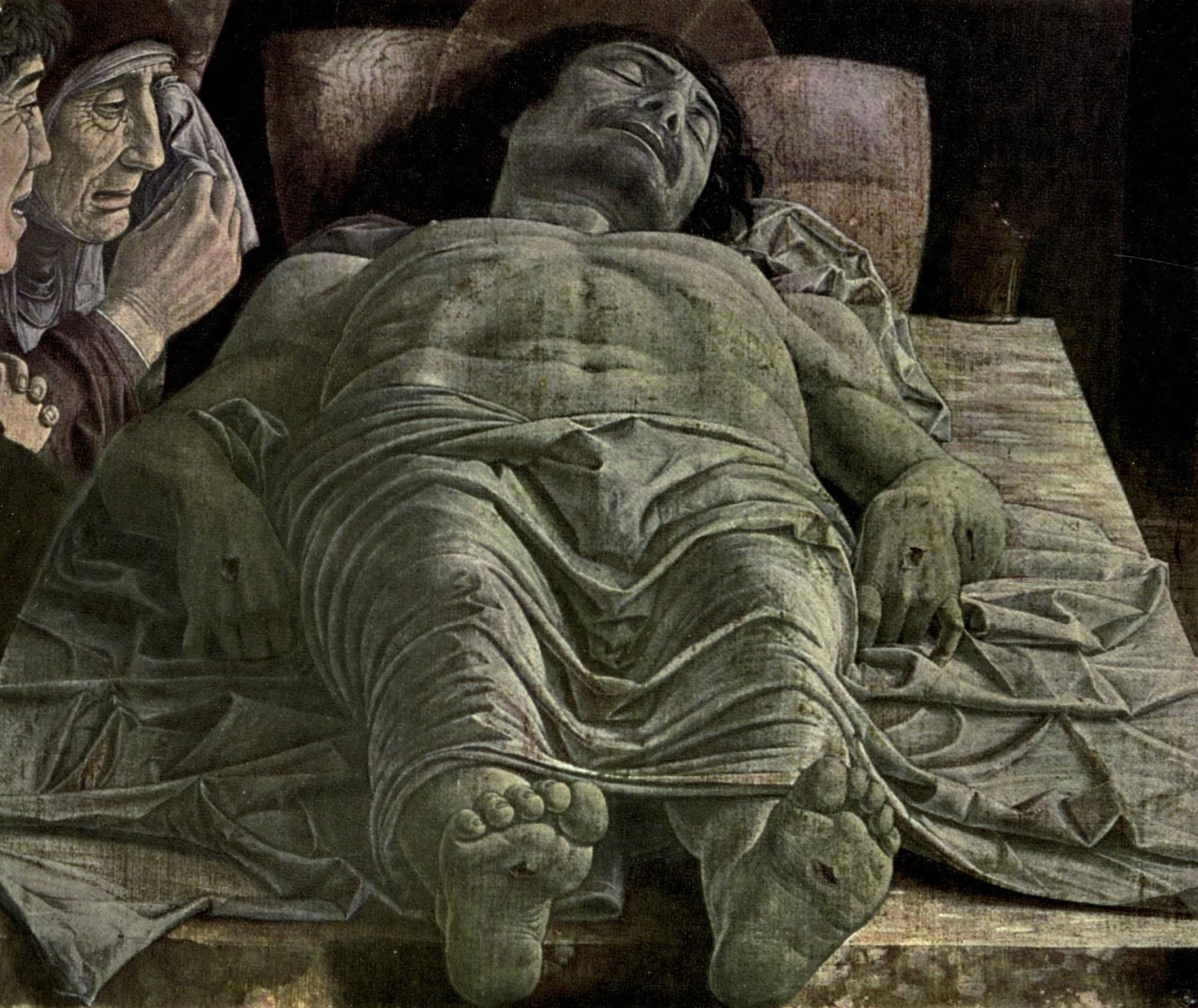 Old Masters 1900 The Mourning for Christ Canvas Art - Andrea Mantegna (18 x 24)