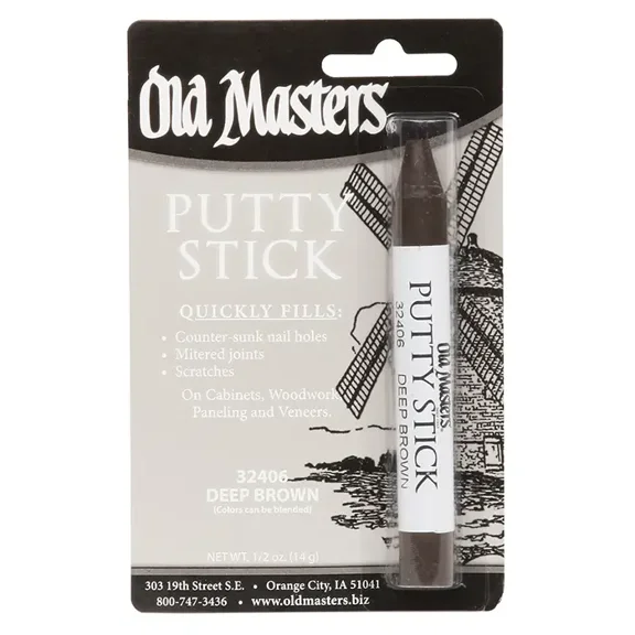 Old Masters 32406 Deep Brown Perfect Match Putty Stick