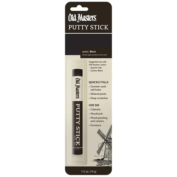 Old Masters 32410 Black Perfect Match Putty Stick