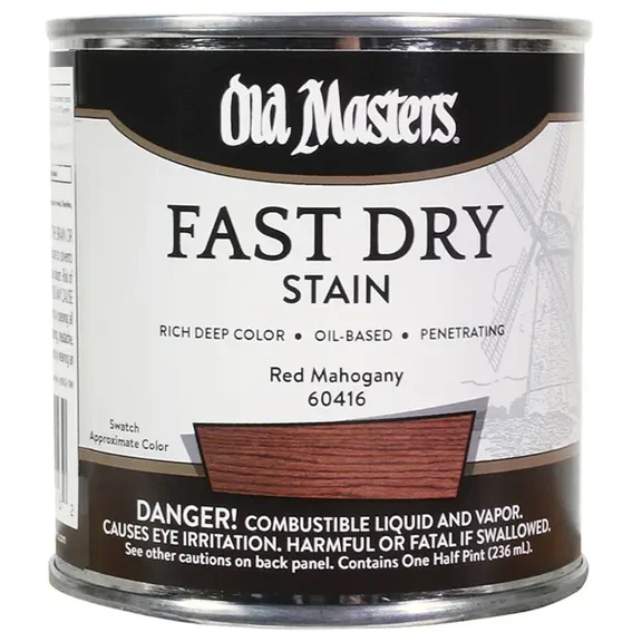 Old Masters 60416 0.5 Pint Red Mahogany Fast Dry Stain