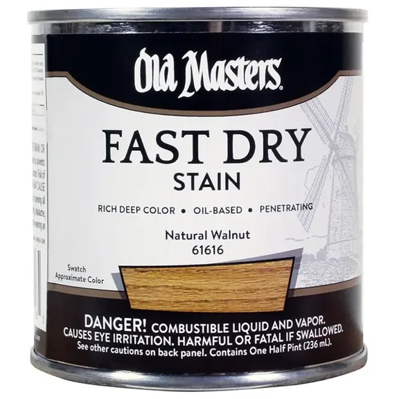 Old Masters 61616 0.5 Pint Natural Walnut Fast Dry Stain
