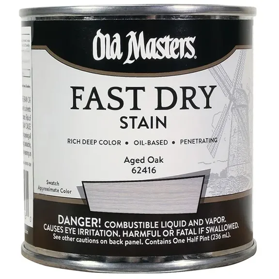 Old Masters 62416 0.5 Pint Aged Oak Fast Dry Stain