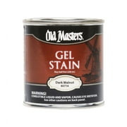 1/2 pt Old Masters 80716 Dark Walnut Gel Stain Oil-Based Stain