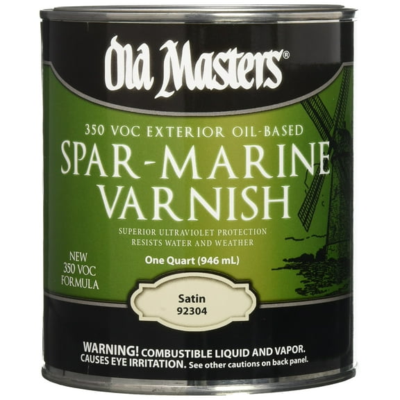 Old Masters 92304 Satin Spar Marine Varnish - 1 Quart
