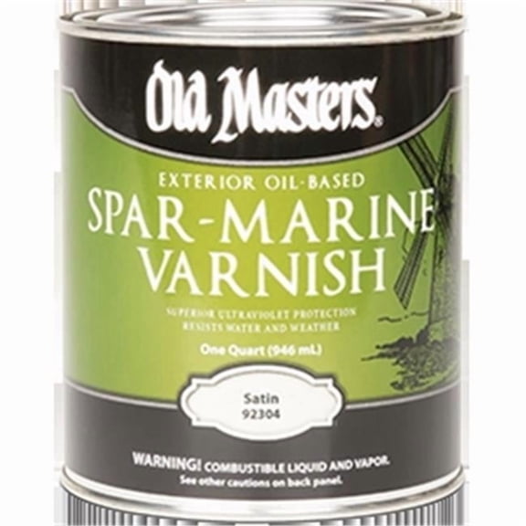 Old Masters 92304 Satin Spar Marine Varnish - 1 Quart