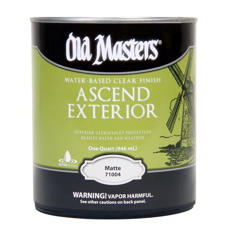VOGEL PAINT & WAX INC Old Masters Ascend Exterior Matte Clear Water-Based Finish 1 qt