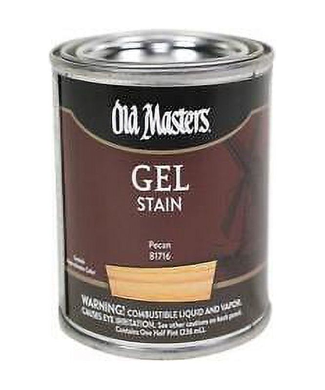 Old Masters Gel Stain SemiTransparent Pecan OilBased Gel Stain 0.5 pt
