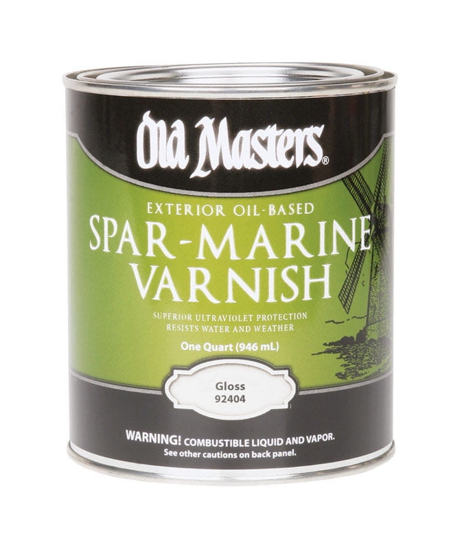 VOGEL PAINT & WAX INC Old Masters 92404 Spar Marine Varnish, Gloss, 1 gal Pail