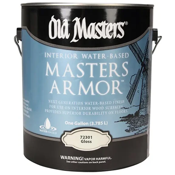 1 gal Old Masters 72301 Clear Masters Armor Interior Water-Based Finish, Gloss