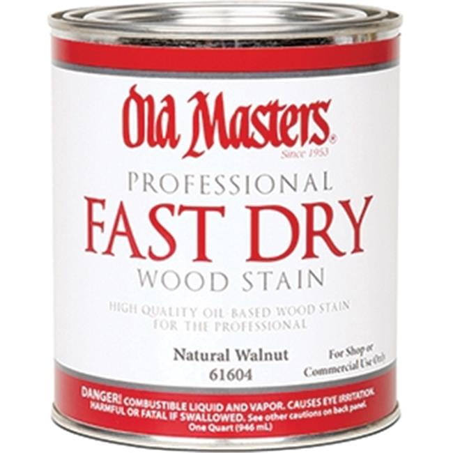 qt Old Masters 61604 Natural Walnut Fast Dry Stain Interior Oil-Based Wood Stain