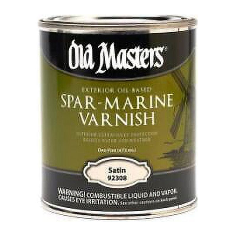 Old Masters Satin Clear OilBased Marine Spar Varnish 1 pt (Pack of 6