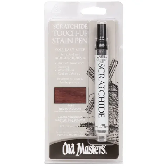 1/2 oz Old Masters 10050 Mahogany Scratchide Touch-Up Pen