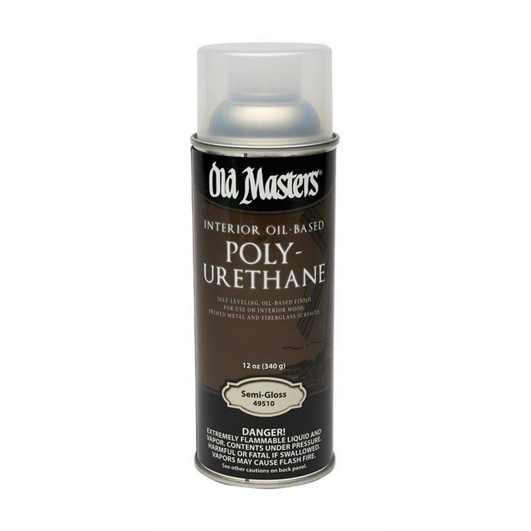 Old Masters Semi-Gloss Clear Oil-Based Polyurethane Spray 12 oz 