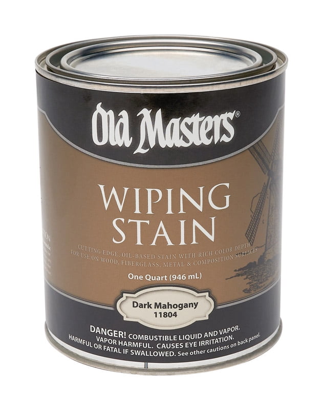 WIPE STAIN DRK MAHG QT