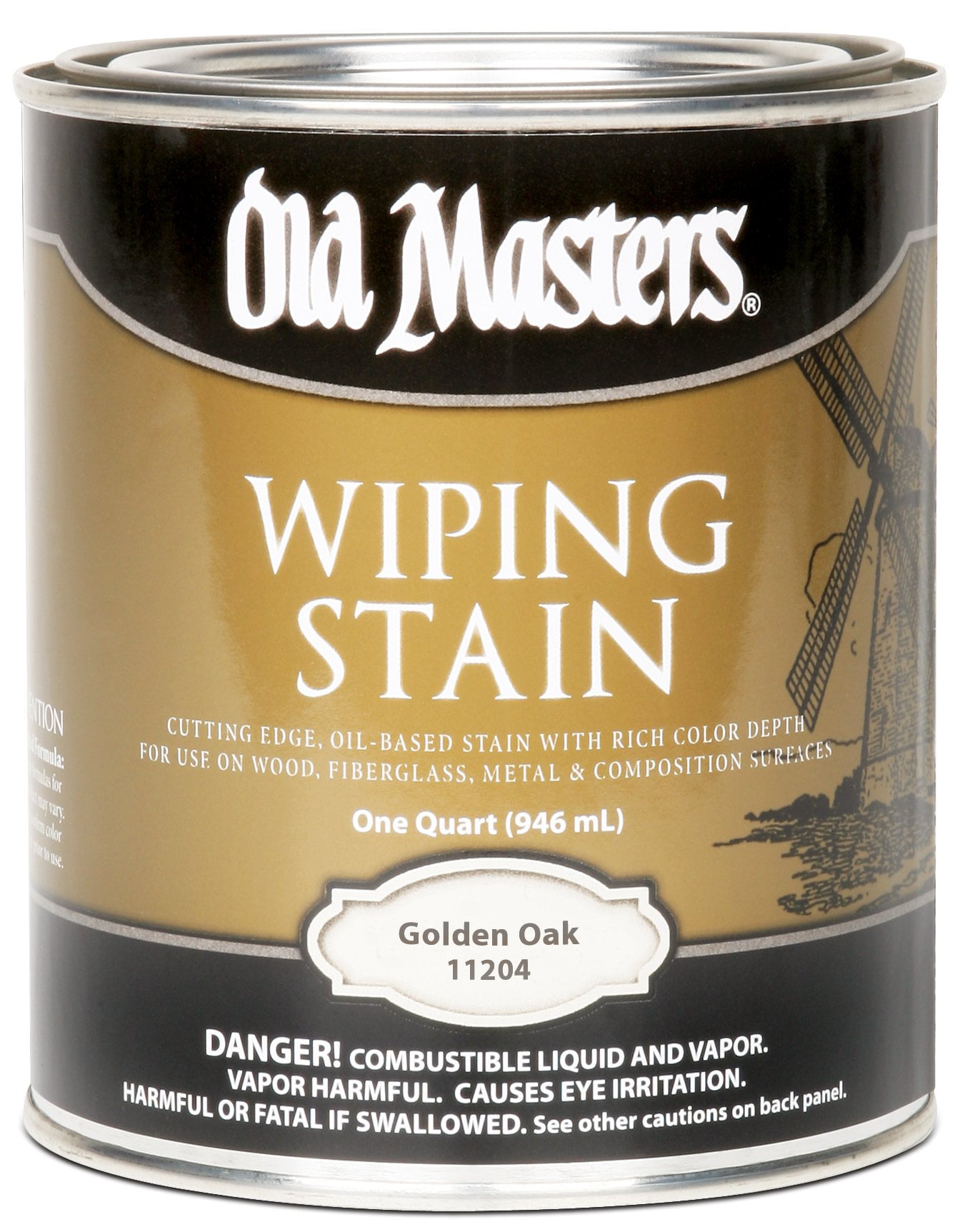 qt Old Masters 11204 Golden Oak Old Masters Oil-Based Wiping Stain