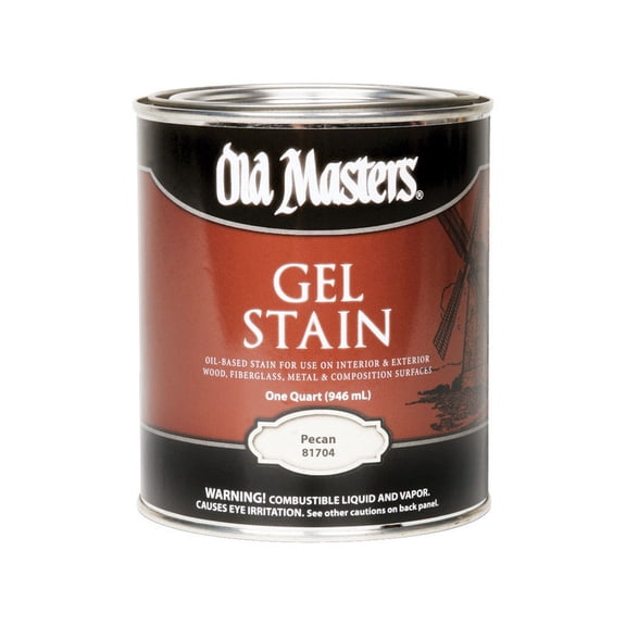 qt Old Masters 81704 Pecan Gel Stain Oil-Based Stain