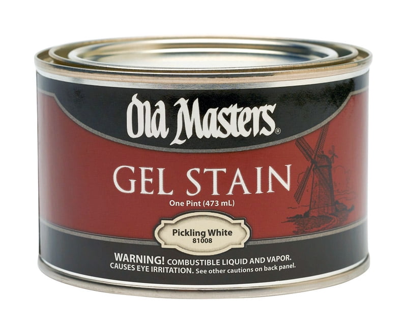 pt Old Masters 81008 Pickling White Gel Stain Oil-Based Stain