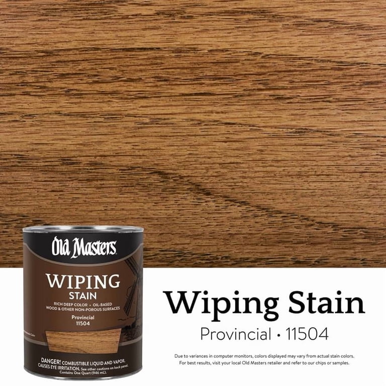 qt Old Masters 11504 Provincial Wiping Stain Interior Oil-Based