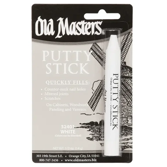 Old Masters 32401 White Perfect Match Putty Stick