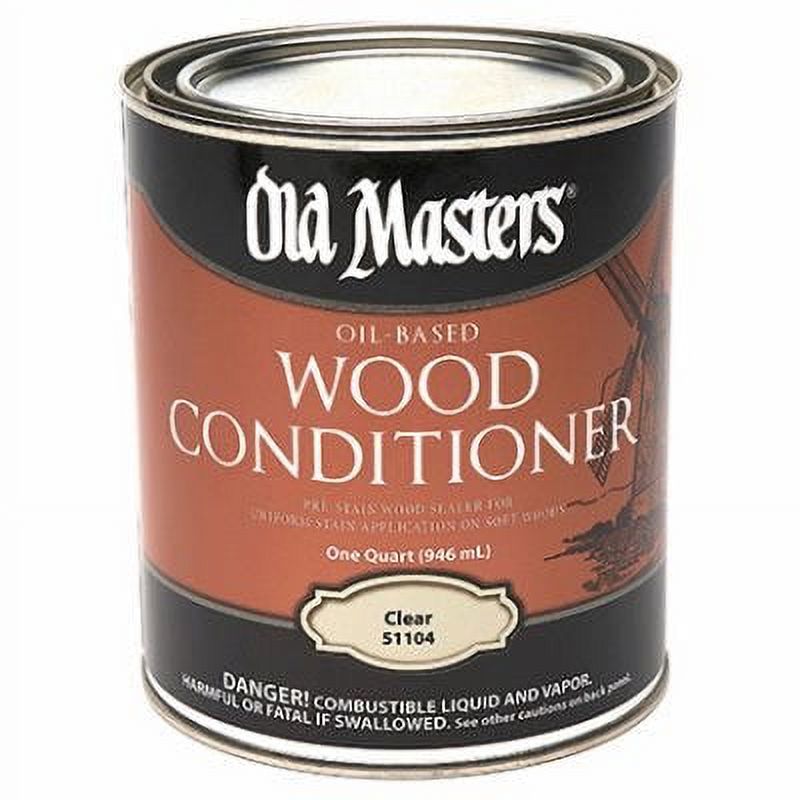 Old Masters Wood Conditioner, PreStain Sealer, Clear, 1Qt. 1 Pack