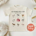 thumbnail image 1 of Old Mcdonald Had A Farm Toddler Shirt, Animal Sounds Kids Shirt, Country Toddler Life Shirt, Farm Youth Shirt, TODDLER SHORT SLEEVE TEE BELLA CANVAS 3001T, 1 of 3
