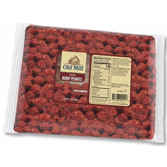 Old Mill French Burnt Peanuts, 16 Ounce Bag