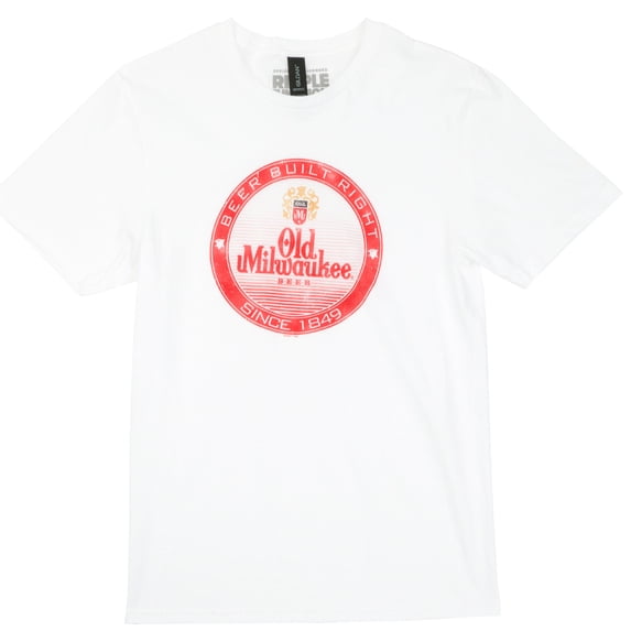 Old Milwaukee Beer Built Right Logo T-Shirt-Medium