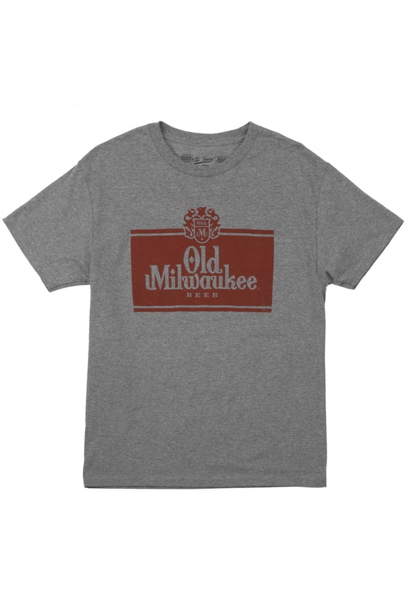 Distressed Logo Grey T-Shirt-Small