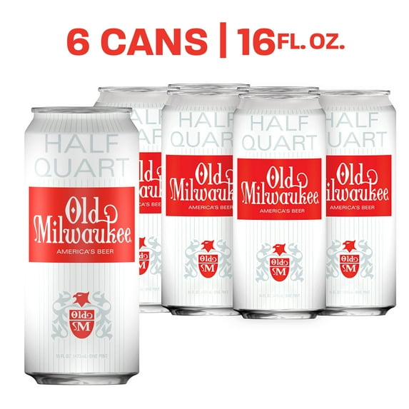 Old Milwaukee, Domestic Lager, 6 Pack, 16 fl oz Can, 4.6% ABV