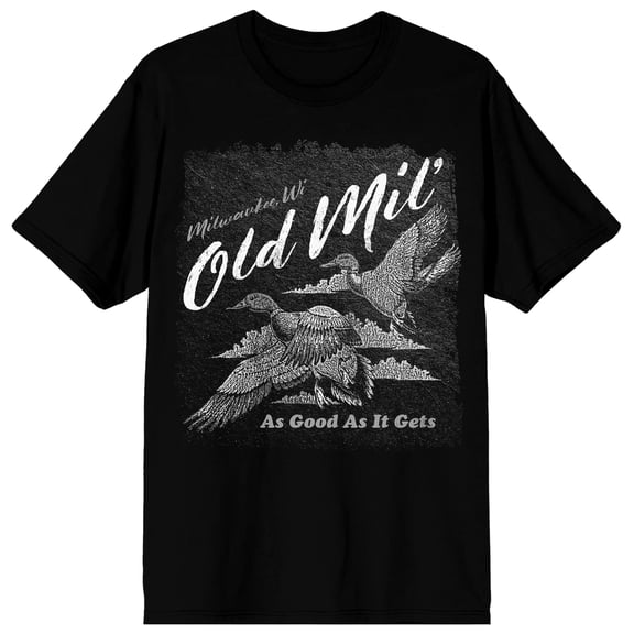 Old Milwaukee Ol’ Mil As Good As It Gets Men’s Black Short Sleeve Tee-3XL