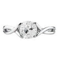 thumbnail image 1 of Old Mine Cut Diamond 1 CT Split Shank Womens Solitaire Ring, Size 6.5, 1 of 1