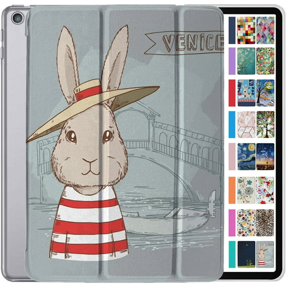 Old Model iPad 3rd Gen 9.7" 2012 Cover A1416 A1430 A1403 MC705LL/A MD328LL/A MD333LL/A MD336LL/A MC706LL/A MD329LL/A MD334LL/A MD337LL/A MD419LL/A MD416LL/A MC733LL/A MD363LL/A MD366LL/A Bunny Hat