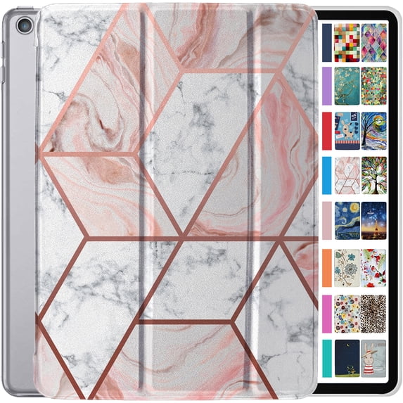 Old Model iPad 3rd Gen 9.7" 2012 Cover A1416 A1430 A1403 MC705LL/A MD328LL/A MD333LL/A MD336LL/A MC706LL/A MD329LL/A MD334LL/A MD337LL/A MD419LL/A MD416LL/A MC733LL/A MD363LL/A MD366LL/A Marble Pink