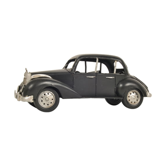 Old Modern Handicrafts 1937 Plymouth P4 Deluxe Black Metal Model Car