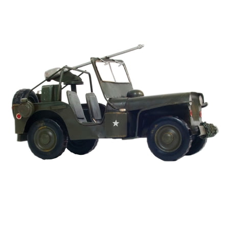 Old Modern Handicrafts 1941 Willys MB Overland Jeep Green Metal Handmade