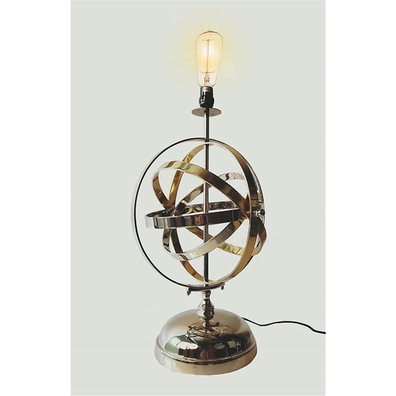 Old Modern Handicrafts Aluminum Armillary Table Lamp