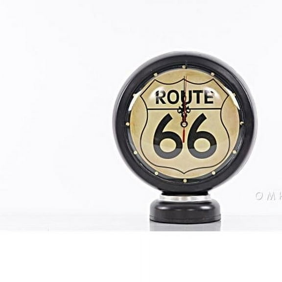 Old Modern Handicrafts Black Gasoline 66 Gas Pump Clock - Black