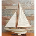 thumbnail image 1 of Old Modern Handicrafts  Columbia Painted Large Sailboat with Schooner Yacht Model, 1 of 1