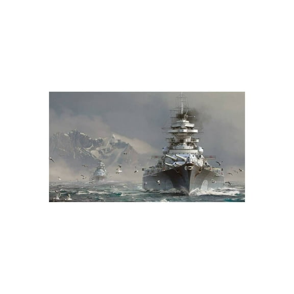 Old Modern Handicrafts German Battleship Bismarck large
