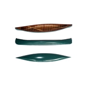 Old Modern Handicrafts Green Canoe with Ribs Model XLarge